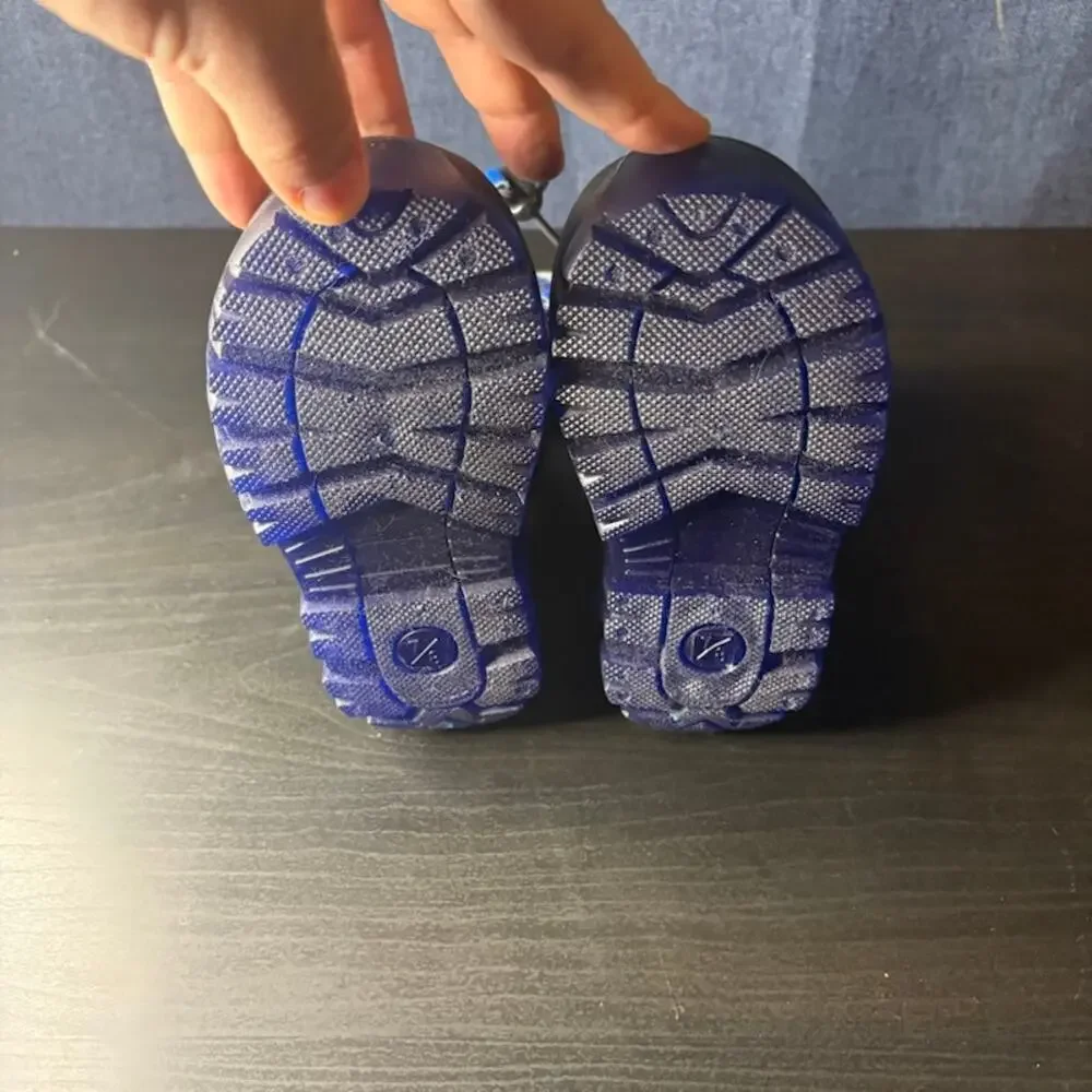Member's Mark Kid's Snow Boot Sz 7/8 NWT Blue Gray Black
